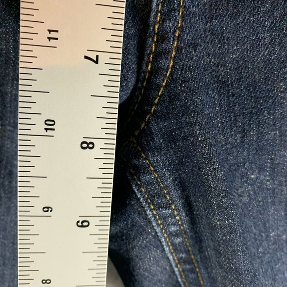 Lands' End Canvas Jeans Women's 30 Blue Denim Stretch Low Rise Straight Leg 7879 - Picture 3 of 9